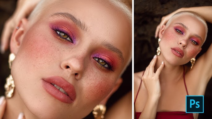 Retouching makeup photo